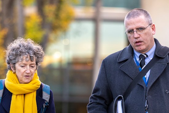 Crown Prosecutor Nanette Rogers, SC, and Detective Acting Sergeant Stephen Eppingstal.