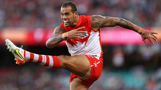 Buddy Franklin in full flight