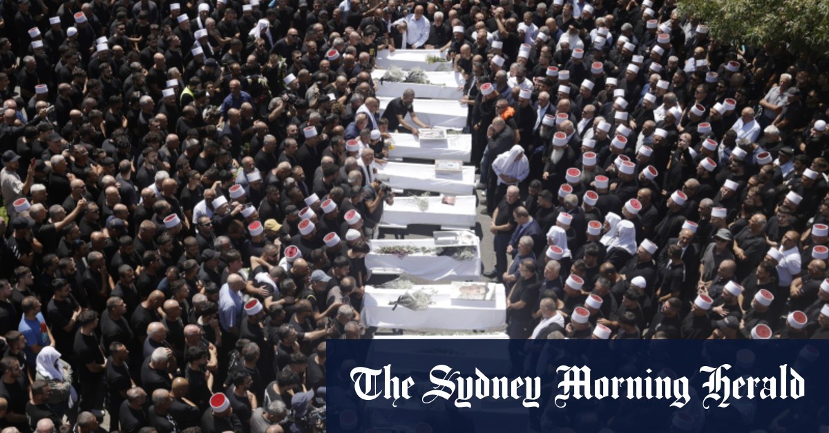 Mourners heckle Israeli ministers at funerals of children killed by Hezbollah rockets