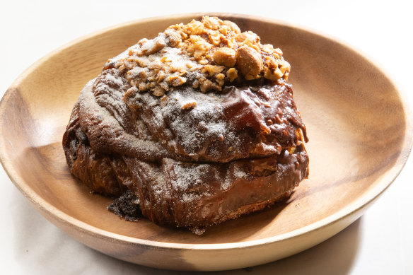 Hazelnut croissant.
