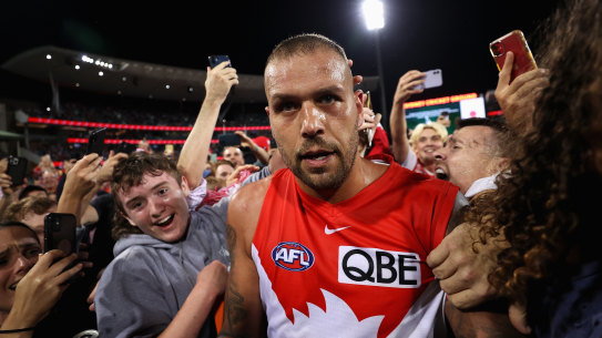 Lance Franklin is gone but certainly not forgotten.