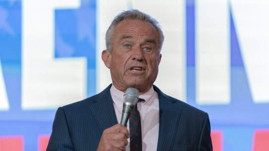 dependent presidential candidate Robert F. Kennedy Jr. speaks during the Libertarian National Convention at the Washington Hilton.