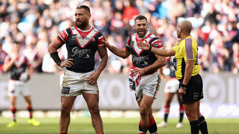 Roosters enhance title credentials in Waerea-Hargreaves’ milestone match