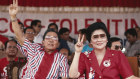 The late Ferdinand Marcos and his wife, Imelda, during his 1986 election campaign. His graft –  estimated at up to US$10 billion – is recognised by Guinness World Records as the “greatest robbery of a government”. 