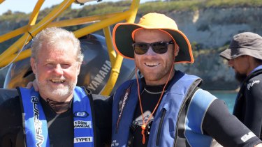 Father and son lifesavers Ross, 71, and Andrew Powell, 32.