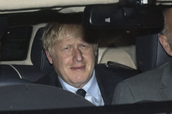Prime Minister Boris Johnson leaves the House of Commons in London on Tuesday.