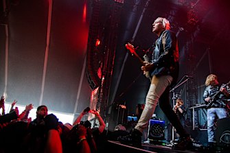 Win Butler of Arcade Fire performs at Coachella in April.