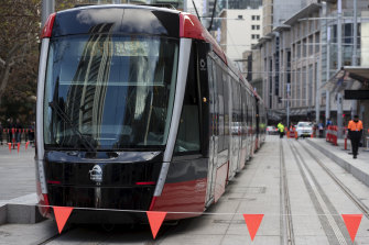 Day-time testing of the trams to Town Hall will start in the next few weeks. 