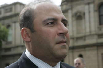 Tony Mokbel outside court in February 2006.