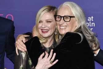 Actor Kirsten Dunst and director Jane Campion at a screening of The Power of the Dog.