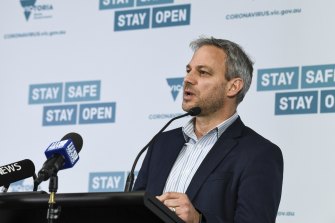 Chief Health Officer Brett Sutton said the time to open borders should be once vaccinations had been offered to all adults.