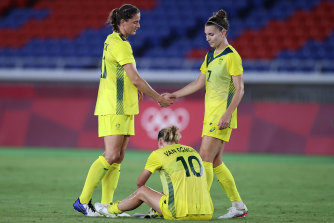 It was a tough one to take for the Matildas last night.