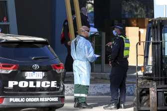 The Flemington towers last July when residents were forced into lockdown without warning due to the COVID-19 pandemic. 