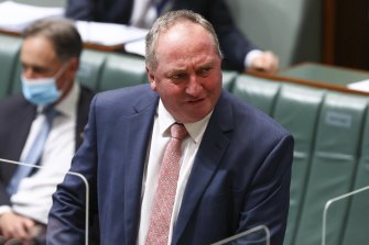 Deputy Prime Minister Barnaby Joyce fired up at Labor.