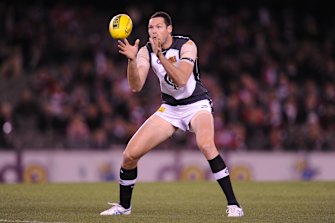 Robbie Warnock in action for the Blues in 2013.