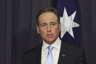 Health Minister Greg Hunt