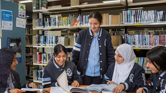 Year 12 economics students at Macarthur Girls High