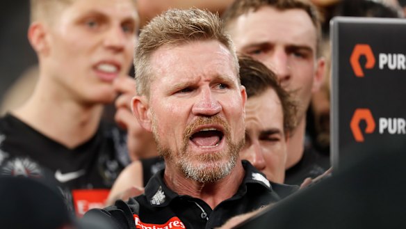Collingwood coach Nathan Buckley