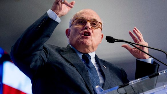 Rudy Giuliani launched a fresh defense of the US President on Monday.