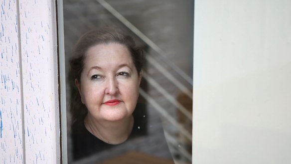 Powerhouse Museum CEO Lisa Havilah enjoys a window view at the Dolphin Hotel.