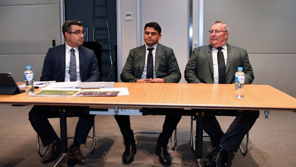 Latrell Mitchell at the NRL judiciary.