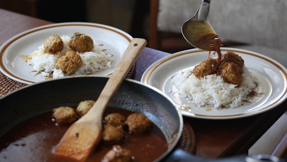 Chicken kofta curry.