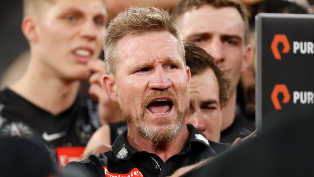 Collingwood coach Nathan Buckley