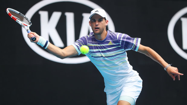 Major scare: Dominic Thiem advanced to the third round.