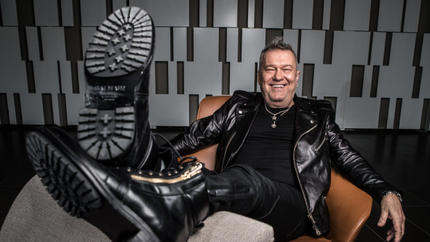 Jimmy Barnes: Relaxed, happy ... and hyperactive.
