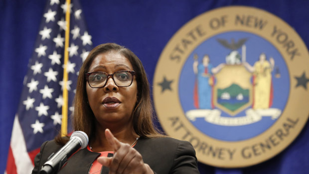 New York State Attorney General Letitia James. Most US states have joined the lawsuit against Facebook.