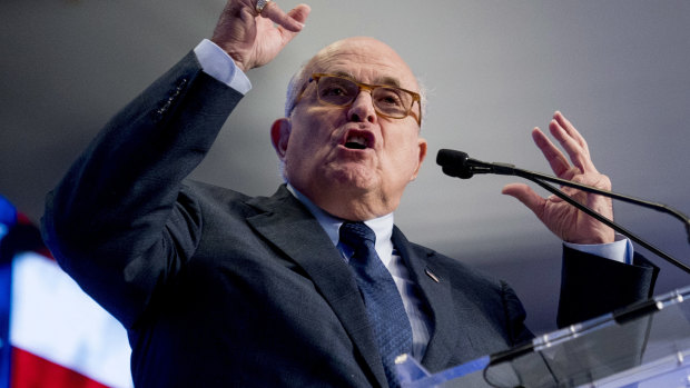 Rudy Giuliani launched a fresh defense of the US President on Monday.