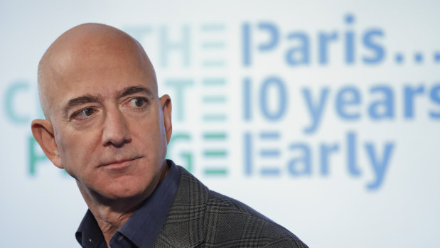 Billionaire Amazon founder Jeff Bezos. His company has profited wildly during the pandemic.