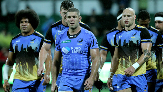Western Force players during their last year in Super Rugby.