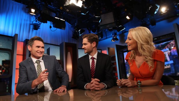 Way back when. Carrie was an inaugural host on The 7pm Project alongside Dave Hughes and Charlie Pickering.