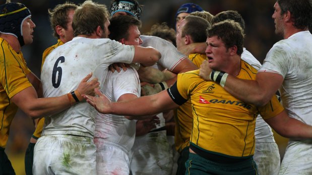‘Tough bugger’: The 2010 England series gave James Slipper a baptism of fire in Test rugby.