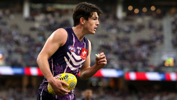 Fremantle's Andrew Brayshaw has appreciated support from Andrew Gaff.