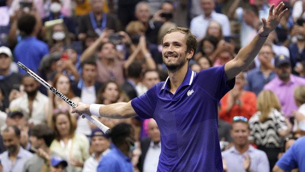 Daniil Medvedev vanquished Novak Djokovic in his quest for the calendar grand slam.