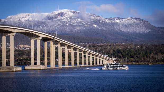 A bridge too far? The Tasman Bridge near Hobart.