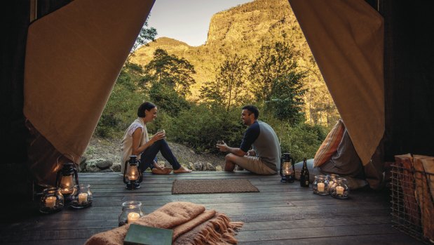 The nearby creek is Nightfall’s unofficial day spa, offering free water massages.