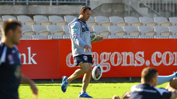 Ricky Stuart during NSW training.