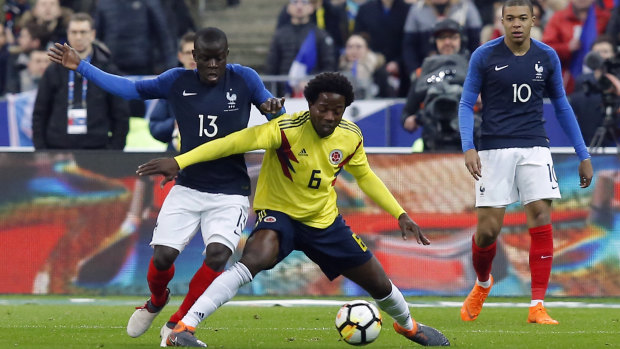 Follow the gold: Colombia have shown the way to defeat France.