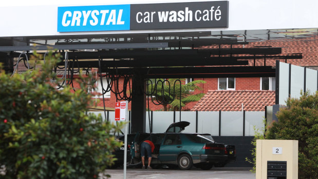 Crystal Carwash cafe is owned by Point Piper millionaire Anthony Sahade.