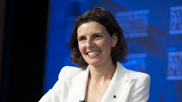 Allegra Spender at the National Press Club on Wednesday.