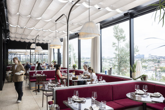 Amatrice Rooftop is a red velvet and stone salon up in the clouds.
