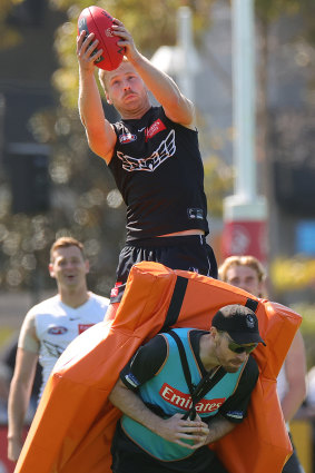 Billy Frampton at training.