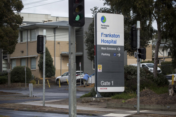 At least 50 healthcare workers have been infected with coronavirus as a major outbreak sweeps through Frankston Hospital.