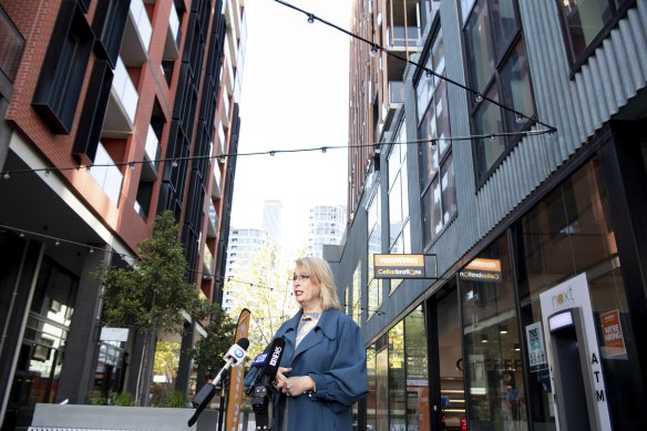 Melbourne City Mayor Sally Capp has supported the redevelopment of West Melbourne.