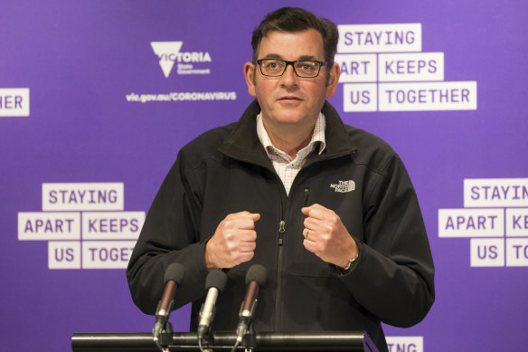 Premier Daniel Andrews said he'd skip the beers and move to a higher shelf. 
