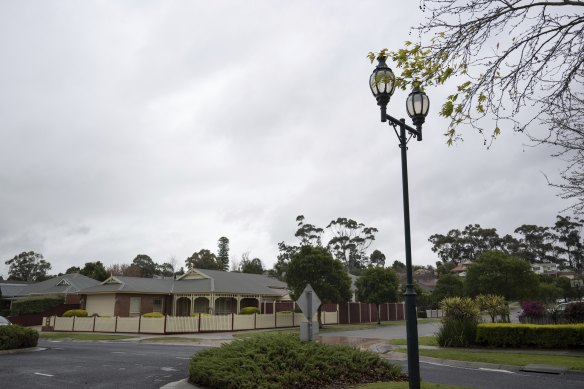 The streets of Heritage Springs are lined with hundreds of street lamps modelled on those found at the Paris end of Collins Street.