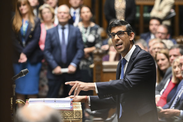 British Prime Minister Rishi Sunak has “a narrow path to victory” at the next election. 